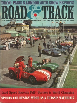 ROAD & TRACK 1965 JAN - FRAZER-NASH, BONNEVILLE DUEL